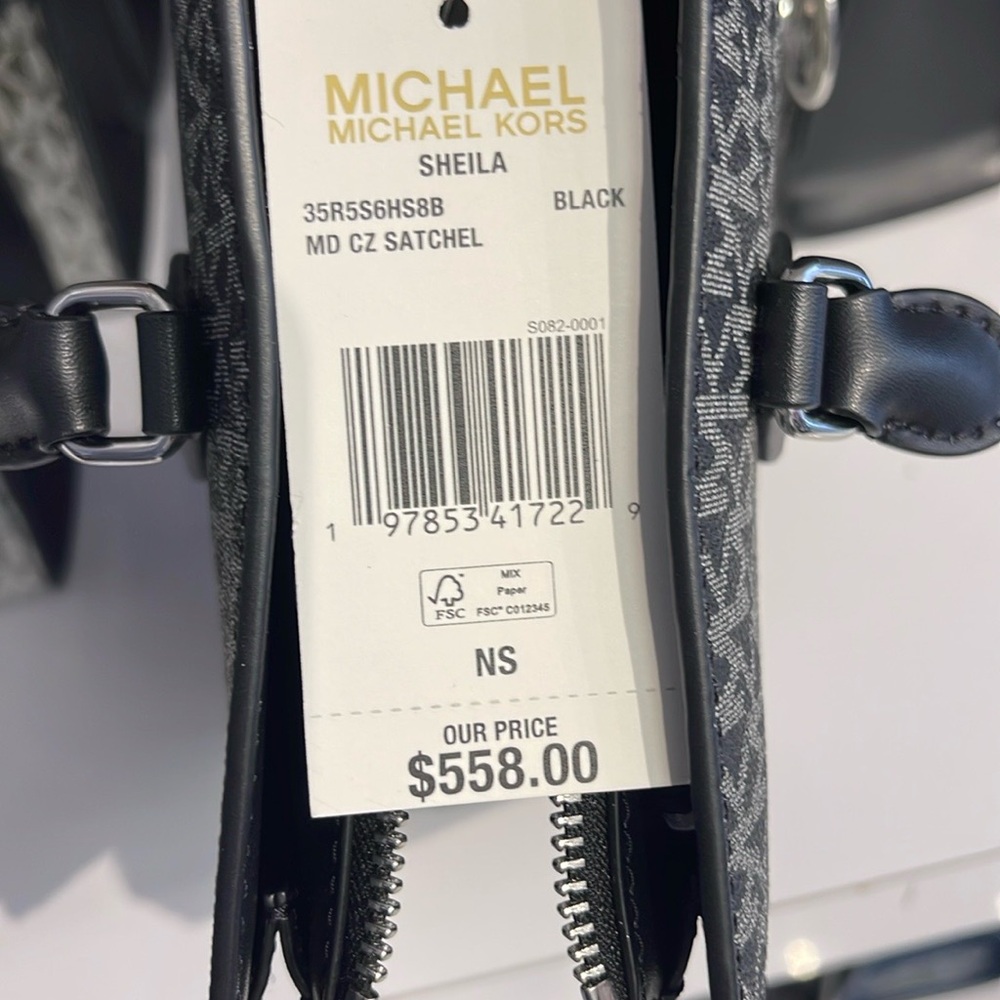 Michael Kors Sheila Medium Ombré Signature Logo Satchel
Black 
NWT - Picture 6 of 16